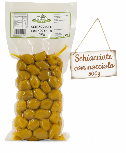 Olive  Schiacciate con nocciolo