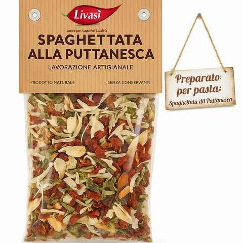 Spaghettata alla puttanesca 50gr