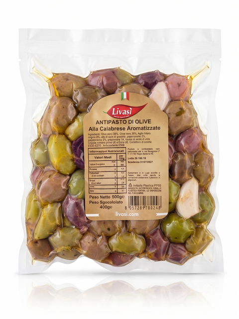 Antipasto Di Olive Alla Calabrese Aromatizzate